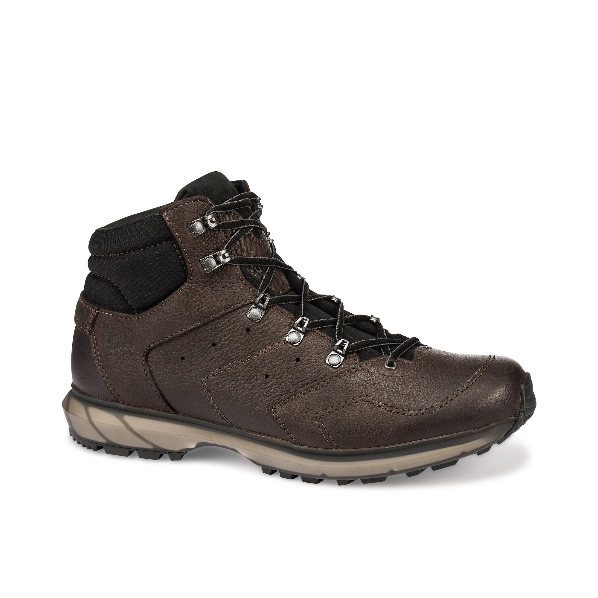 Hanwag Men's Palung Mid Hiking Boots Coffee/Black FIMPS3852